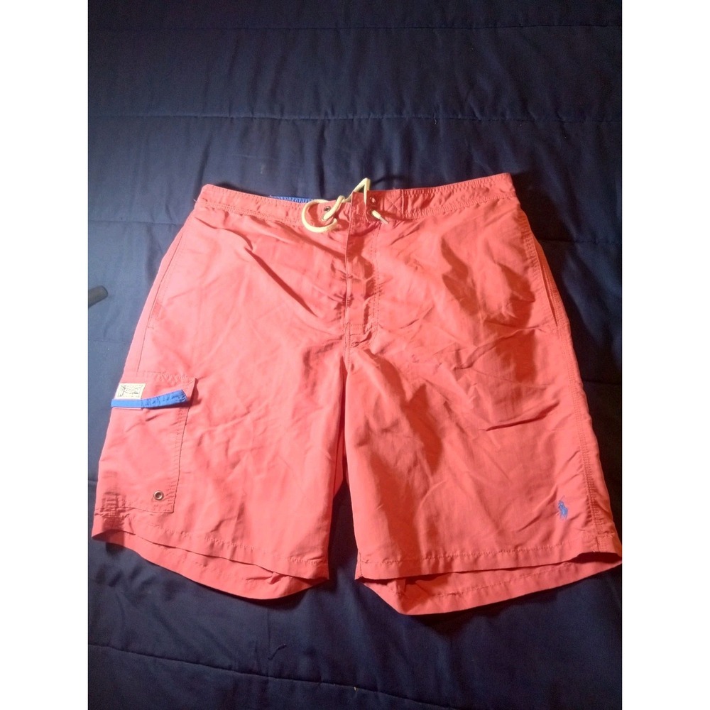Ralph Lauren Swim Shorts Mens Extra Large Pink Trunks Lined Beach Pony‎ RL